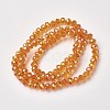 Electroplate Transparent Glass Beads Strands EGLA-A034-T6mm-T11-2