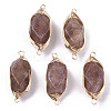 Natural Strawberry Quartz Links/Connectors G-T131-100D-1