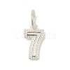Number Series 925 Sterling Silver Charms STER-Q002-01H-1