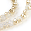 Electroplate Glass Beads Strands X-GLAA-K027-HR-A01-3