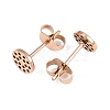 304 Stainless Steel Stud Earring Findings Ion Plating(IP) STAS-P434-06A-RG-2
