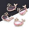 Alloy Resin Pendants RESI-R430-06D-LF-3