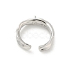 Brass Cup Peg Open Cuff Ring Settings KK-G518-08P-03-3