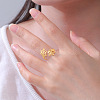 Halloween 304 Stainless Steel Spider Web Cuff Open Rings WGB2691-02-3