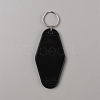 Plastic Blank Motel Keychain KEYC-WH0034-29D-1