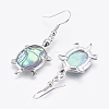 Abalone Shell/Paua ShellJewelry Sets SJEW-P089-02-5