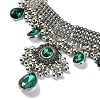 Rhinestone Teardrop Jewelry Set SJEW-D011-02AS-2