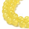 Baking Paint Imitation Jade Glass Round Bead Strands X1-DGLA-Q021-8mm-24-3