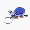 Teardrop Evil Eye Lampwork Keychain KEYC-JKC00244-3