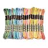 18 Skeins 18 Colors 6-Ply Polyester Embroidery Floss OCOR-M009-01C-01-1