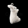 Flocking Opaque Resin Pendants RESI-G128-01U-2