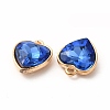 Faceted Glass Rhinestone Pendants GLAA-I051-B03-3
