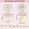 32Pcs 8 Styles Alloy Pendants FIND-SC0013-64-2