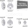 180Pcs 3 Style 304 Stainless Steel Spacer Beads STAS-DC0002-18-2