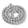 Electroplate Opaque Glass Beads Strands X-EGLA-A035-P8mm-A22-2