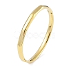 304 Stainless Steel Faceted Ring Hinged Bangles for Women BJEW-C071-16G-1