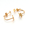 Ion Plating(IP) 304 Stainless Steel Ear Studs EJEW-P045-14G-2
