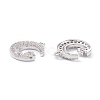 Rack Plating Brass Micro Pave Cubic Zirconia Pendants ZIRC-C026-05P-2