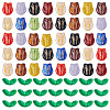 100Pcs 2 Styles Transparent Glass Beads GLAA-TA0003-93-2