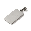 Non-Tarnish 304 Stainless Steel Stamping Blank Tag Pendants STAS-B053-03P-2