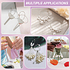 54Pcs 7 Styles Brass Hoop Earring Findings KK-BC0013-33P-6