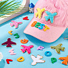 76Pcs 2 Sets 2 Styles Polyester Clothing Patches PATC-TA0001-42-9