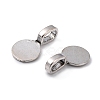 Tibetan Style Alloy Glue On Flat Pad Pendant Bails TIBEP-1124-AS-FF-2