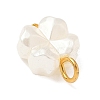 Plastic Pearl Charms PALLOY-JF04027-02-4