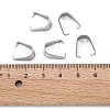 Non-Tarnish 304 Stainless Steel Snap on Bails X-STAS-R048-13x9mm-4