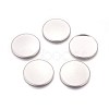 Tarnish Resistant 304 Stainless Steel Plain Edge Bezel Cups X-STAS-E460-10P-30mm-2