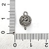 Brass Micro Pave Clear Cubic Zirconia Connector Charms KK-A230-06B-P-3