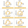 24Pcs 12 Style Alloy Open Back Bezel Pendants FIND-OC0001-44-2