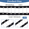 2 Yards Steel Riveted Hook & Eye Tape with Iron Chain FIND-BC0004-51-2