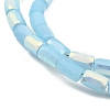 Frosted Opaque Glass Beads Strands GLAA-P058-07A-06-3