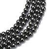 Non-Magnetic Synthetic Hematite Beads Strands G-H1624-8mm-2-3