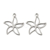 Hollow 201 Stainless Steel Pendants STAS-F337-10G-P-1