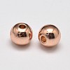 Rack Plating Brass Round Spacer Beads KK-I601-6mm-RG-RS-1