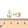 304 Stainless Steel Enamel Charms STAS-R168-01C-G-3