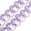 Transparent Electroplate Glass Beads Strands EGLA-N012-06B-1