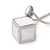 Sublimation Blank Aluminum Pendant Necklace LS-NJEW-E020-04P-2