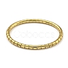PVD Vacuum Plating 202 Stainless Steel Column Hinged Bangles for Women Men BJEW-M317-06D-G-2