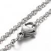 Tarnish Resistant Stainless Steel Cable Chain Bracelets BJEW-JB01930-1