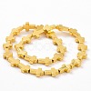 Electroplated Non-magnetic Synthetic Hematite Beads Strands G-C006-08G-2