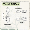 50Pcs Tibetan Style Alloy Infinity with Word Hope Connector Charms TIBE-SC0004-59-2