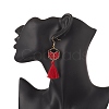 Glass Seed Braided Hexagon Dangle Earrings EJEW-MZ00052-02-3