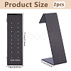 L Shaped Acrylic Slant Back Earring Stud Organizer Display Stands EDIS-WH0031-39-2