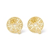 304 Stainless Steel Stud Earrings Finding STAS-C061-01G-1