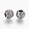 316 Surgical Stainless Steel European Beads STAS-P212-18P-05-1