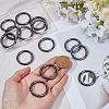 15Pcs Zinc Alloy Spring Gate Rings FIND-BBC0005-01B-B-3
