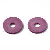 Flat Round Handmade Polymer Clay Beads CLAY-R067-10mm-05-4